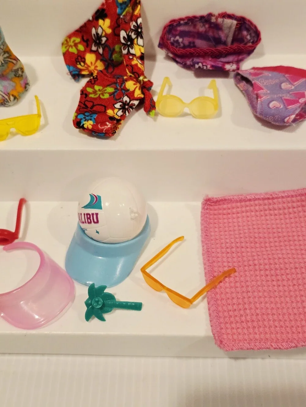 Vintage Barbie Doll Swimsuit and Beach Accessories Set